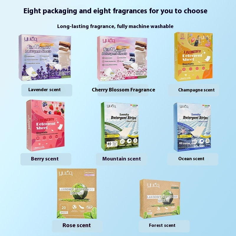 Dotted Line Laundry Bubble Warp Clean Water Decontamination Leave Jasmine Scented Green Tea