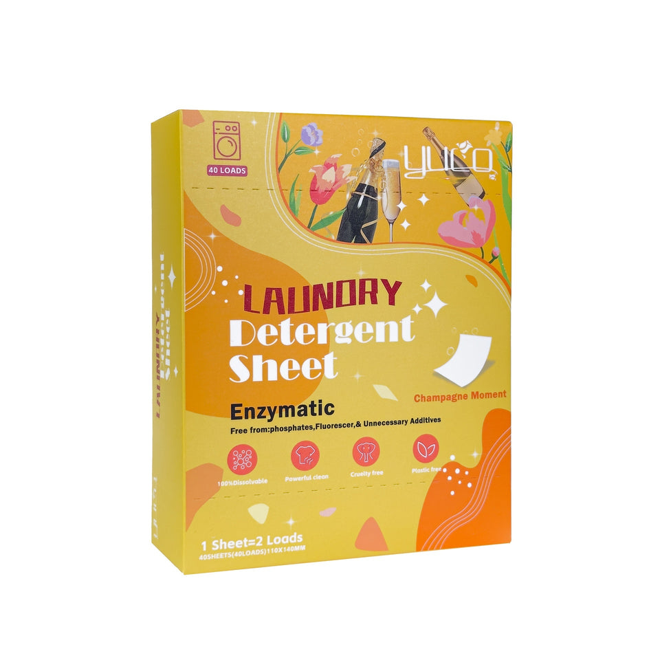 Dotted Line Laundry Bubble Warp Clean Water Decontamination Leave Jasmine Scented Green Tea